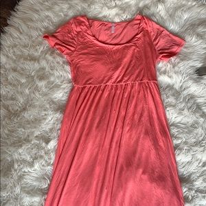 Pink Blush maternity maxi